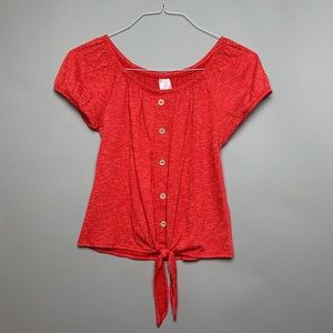 Casual Red Blouse